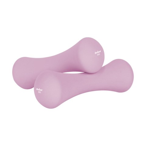 Hantelki żeliwne neoprenowe 2x2kg, REBEL ACTIVE