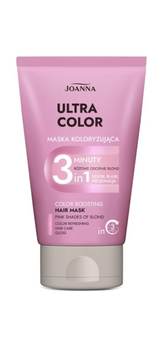 JOANNA Ultra Color Koloryzująca odżywka do włosów 3-minutowa - różowe odcienie blond 100g