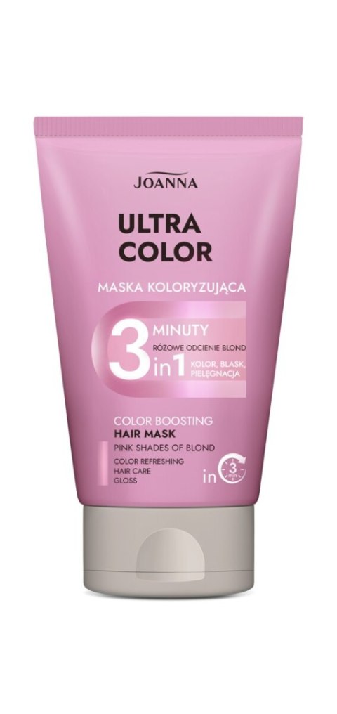 JOANNA Ultra Color Koloryzująca odżywka do włosów 3-minutowa - różowe odcienie blond 100g