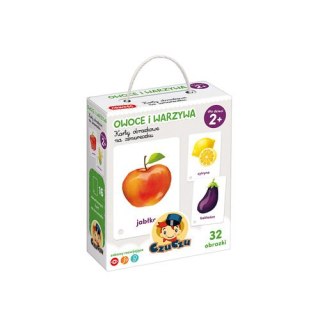 KARTY OBRAZKOWE NA SZNURECZKU 16EL OWOCE I WARZYWA 2 CZUCZU