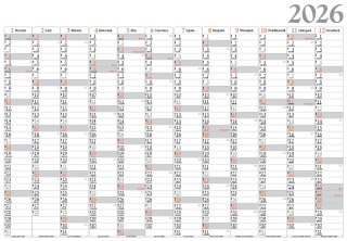 Kalendarz planer roczny 980x680mm A 10 LUCRUM BF03