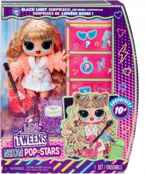Lalka Lol Surprise z akcesoriami Tweens Neon The Star MGA 120650EUC