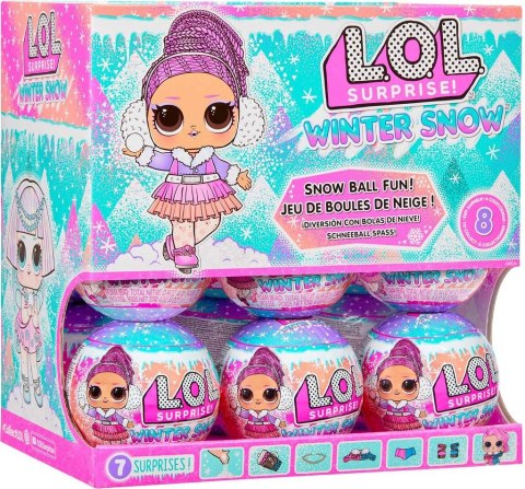 Lalka Lol Surprise z akcesoriami Winter Snow kula MGA 120643EUC