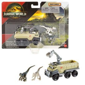 Matchbox Jurassic World Dino Transporters pojazdy odlewane ciśnieniowo w skali 1:64 JGL74