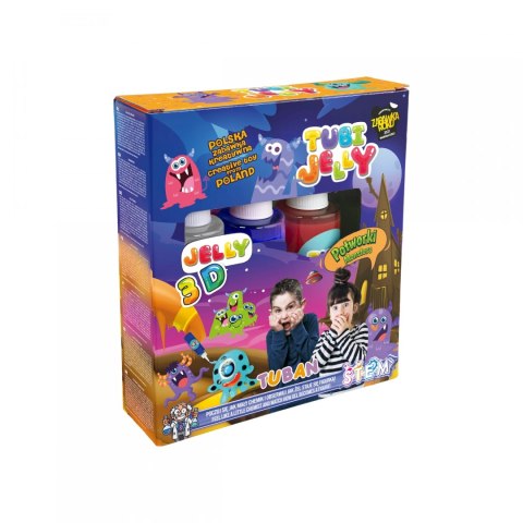 TU3318 ZESTAW TUBI JELLY 3 KOLORY POTWORKI