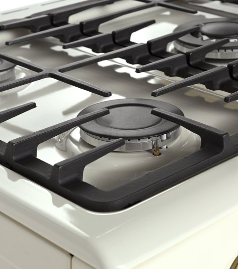 Kuchnia gazowo elektryczna Ravanson Retro KWGE-90ARC (kremowy)