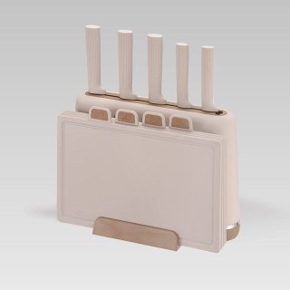 Zestaw noży + desek MR-1412-BEIGE MAESTRO