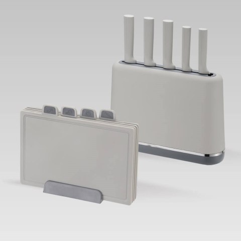 Zestaw noży i desek na podstawce MR-1412-GREY MAESTRO