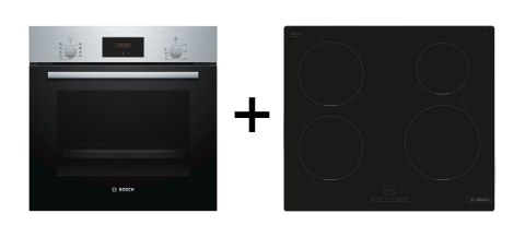 Zestaw piekarnik BOSCH HBF114ES0 + płyta indukcyjna BOSCH PUE611BB5E