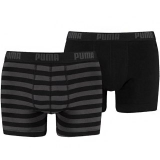 Bokserki męskie Puma Stripe 1515 Boxer 2P czarne 907433 03/591015001 200