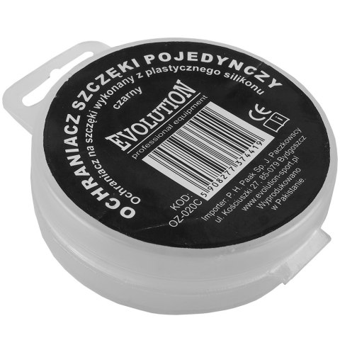 Ochraniacz szczęki pojedynczy Evolution czarny OZ 020C Ochraniacz szczęki pojedynczy Evolution czarny OZ 020C