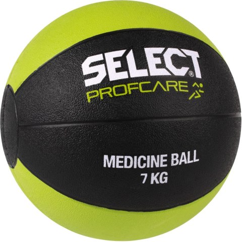 Piłka lekarska Select 7 kg 2019 czarno-limonkowa 15737 Piłka lekarska Select 7 kg 2019 czarno-limonkowa 15737