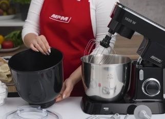 Robot mikser planetarny, 1400W, z dwoma misami 4,5 i 5 l, MPM MRK-25