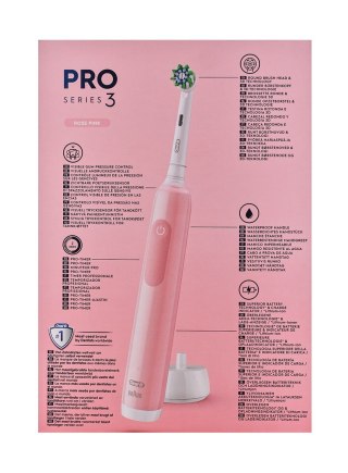 Szczoteczka Oral-B Pro 3 3900N Black/Pink +2 rączka