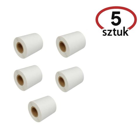 BSTech Etykieta termiczna Zebra. 50x30*1000szt.- liczba etykiet na rolce/ arkuszu. Zestaw 5 szt.