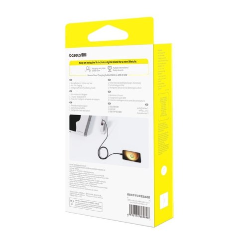 Kabel Baseus Dura USB-Typ C 60W 2m (czerwono-czarny)