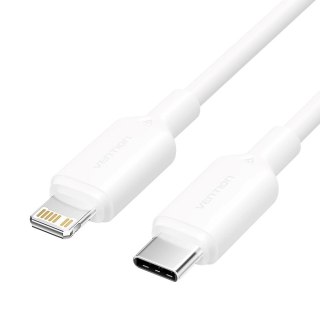 Kabel USB-C do Lightning 3A 480Mbps 1m biały
