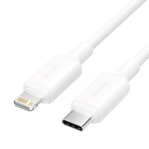 Kabel USB-C do Lightning 3A 480Mbps 1m biały