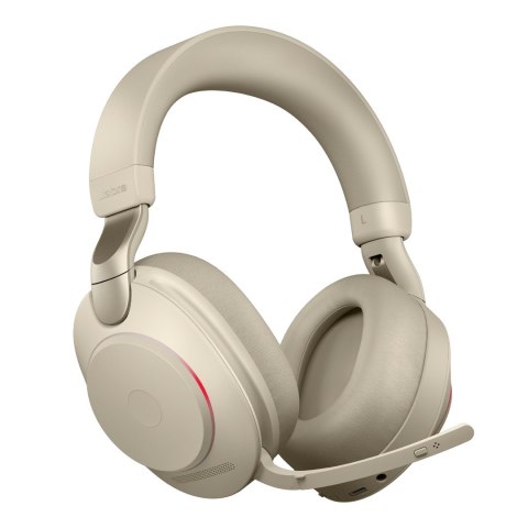 Słuchawki nauszne Jabra Evolve2 85 UC Stereo Link380c, beige + stand