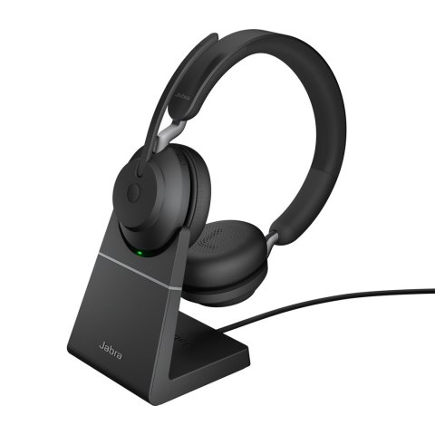 Słuchawki nauszne bezprzewodowe Jabra Evolve2 65 UC Stereo USB-C Link380c + stand