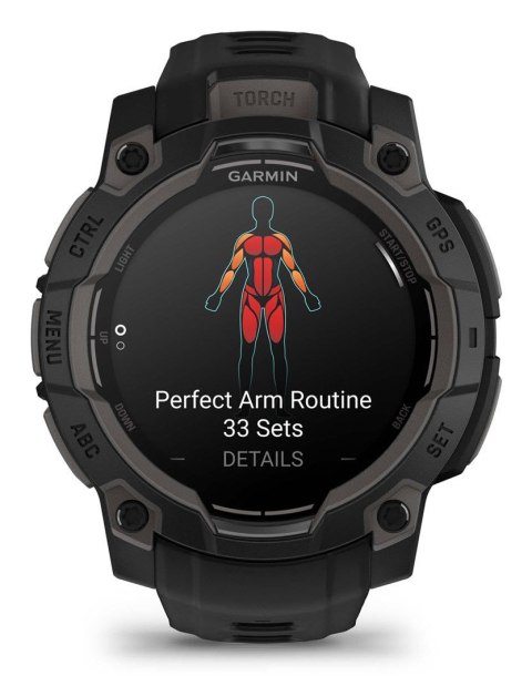 Zegarek sportowy Garmin Instinct 3 AMOLED 45mm Czarny