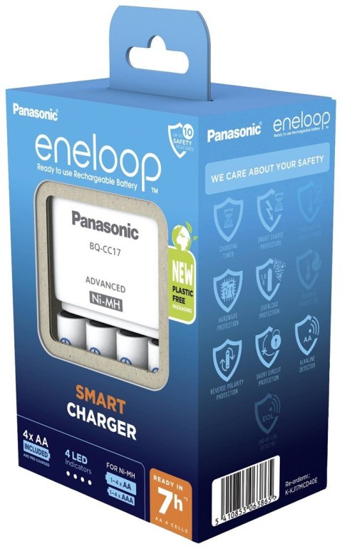 ŁADOWARKA PANASONIC SMART + 4x AA ENELOOP 2000 mAh