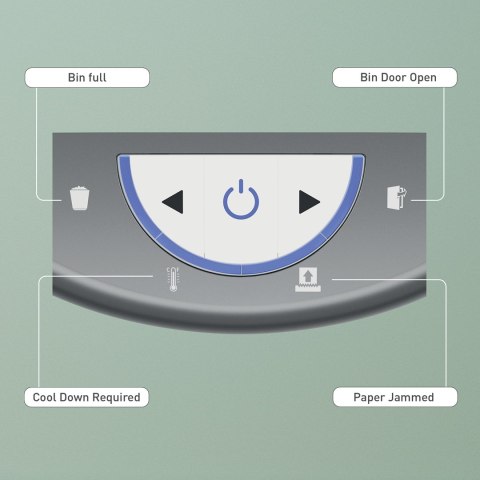 Niszczarka Leitz IQ OptiMax Home Office 225, 15l, P5, 6 kartek, Automatyczny Start/Stop, Funkcja cofania, Obrotowy pojemnik - 33
