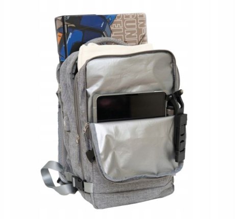 Plecak podróżny kabinowy NOVEEN CTB410, 40x20x25cm, szary