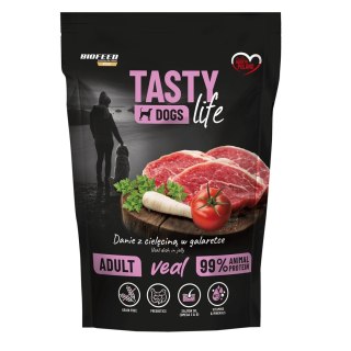 BIOFEED Tasty dog life Mini Cielęcina 90% Saszetka 150g