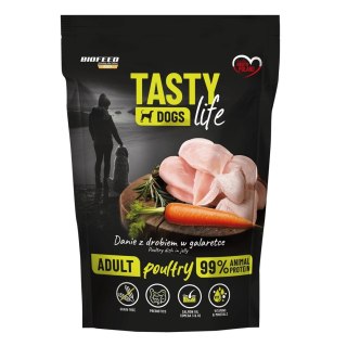 BIOFEED Tasty dog life drób 90% saszetka 500g