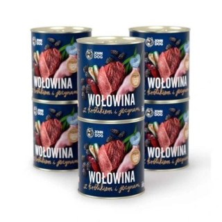 John Dog BERRY wołowina i królik z jeżynami400g*6