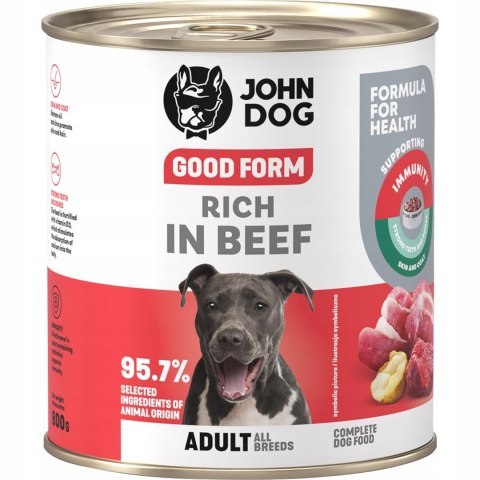 John Dog GOOD FORM DOROSŁY W WOŁOWINĘ KARMA 800g