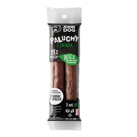JOHN DOG Paluch Premium z zająca 98% 2 szt 50g- przysmak
