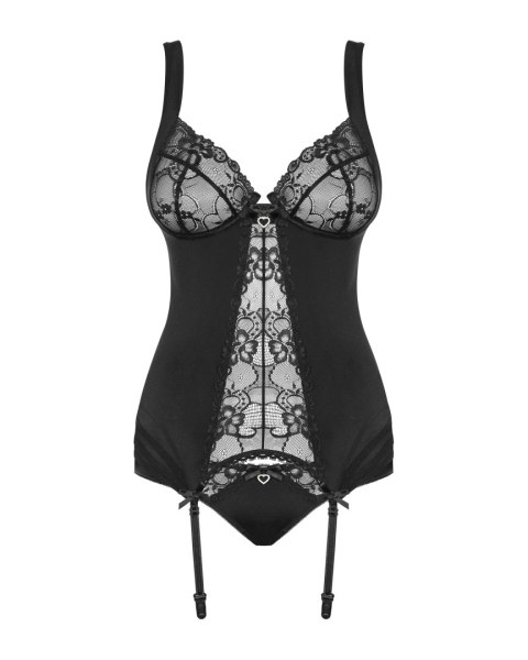 Gorset Heartina + figi GRATIS! Czarny Gorset Heartina + figi GRATIS! Czarny