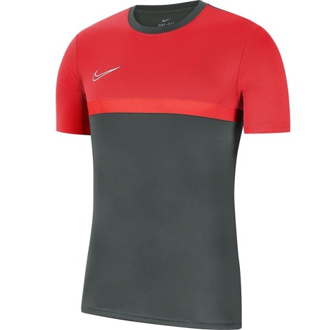 Koszulka męska Nike Dry Academy PRO TOP SS szaro-czerwona BV6926 079 Koszulka męska Nike Dry Academy PRO TOP SS szaro-czerwona BV6926 079