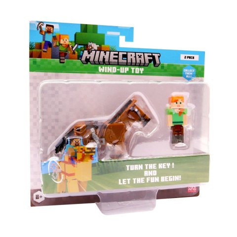 MINECRAFT S2 3D WIND-UP TOY - ALEX & HORSE