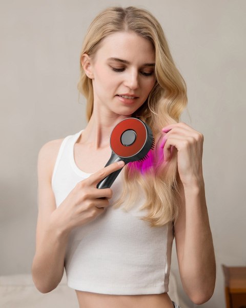MEDIA-TECH ELEKTRYCZNA SZCZOTKA MASUJĄCA DO WŁOSÓW I SKÓRY GŁOWY HAIRBRUSH MASSAGER MT6537