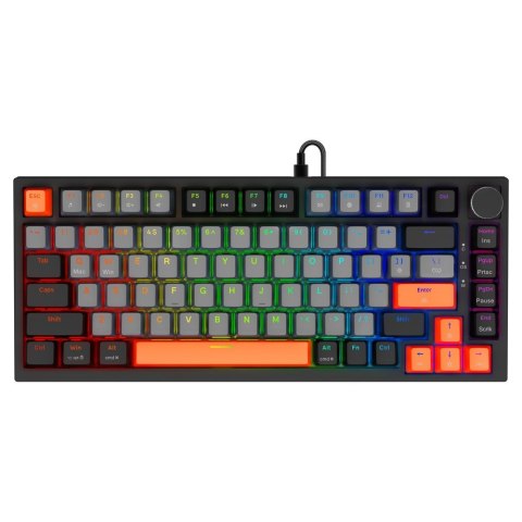 SAVIO KLAWIATURA MAGNETYCZNA ASTRAL BLACK OUTEMU WHITE JADE RGB 3 KOLORY KEYCAPÓW