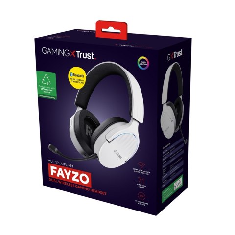 Słuchawki gamingowe Trust GXT 491W FAYZO WIRELESS White