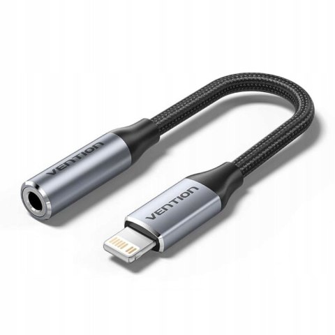 Adapter Lightning męski do 3.5mm Jack Vention 0,1m czarny