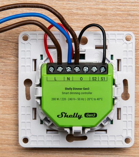 Inteligentny ściemniacz oświetlenia LED WiFi Shelly Dimmer Gen3