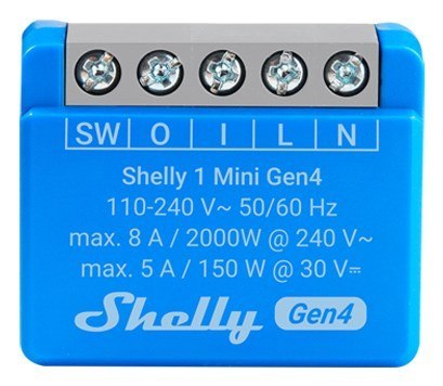 Inteligentny sterownik WiFi Shelly 1 Mini Gen4