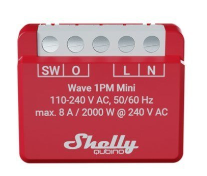 Inteligentny sterownik Z-Wave Shelly Qubino Wave 1PM Mini
