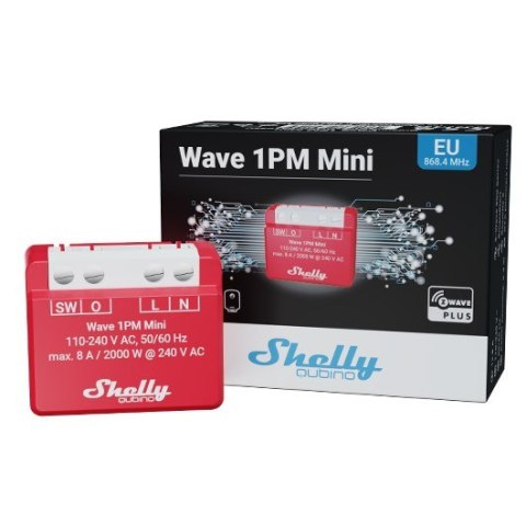 Inteligentny sterownik Z-Wave Shelly Qubino Wave 1PM Mini