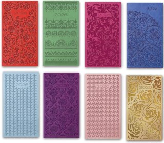 Kalendarz książkowy A6 oprawa twarda Vivella mix kolor LUCRUM 11TR-S01