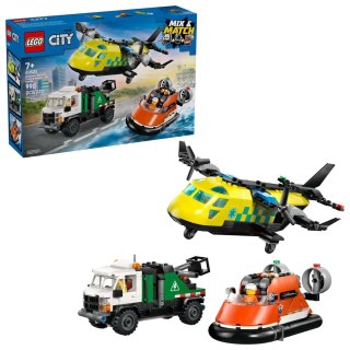 LEGO City 60505 Samolot, wóz serwisowy i poduszkowiec