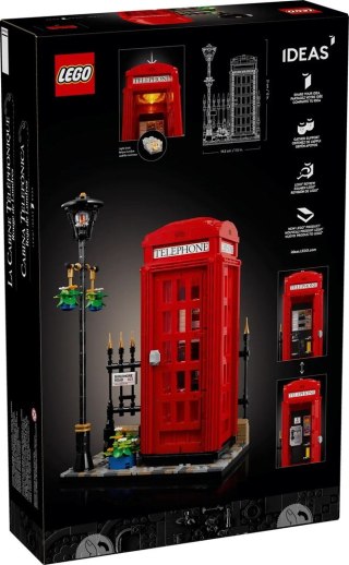 LEGO Ideas 21347 Czerwona londyńska budka telefoniczna