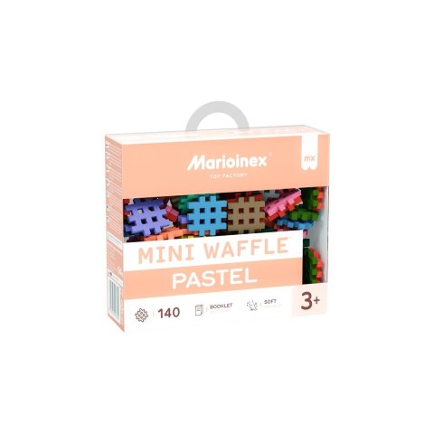 MARIOINEX Klocki Mini Waffle Pastel, 140 elementów