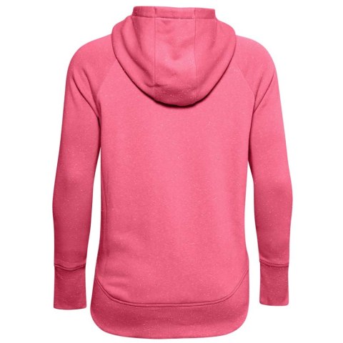 Bluza damska Under Armour Rival Fleece Metallic Hoodie różowa 1356323 668