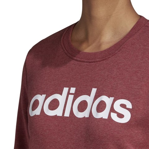 Bluza damska adidas Essentials Linear Crewneck bordowa GD2956 Bluza damska adidas Essentials Linear Crewneck bordowa GD2956